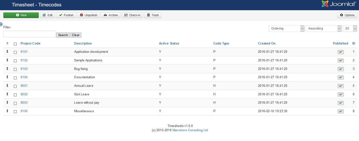 Joomla project management 