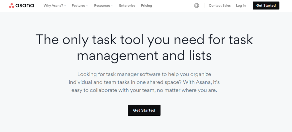 Asana Main Website