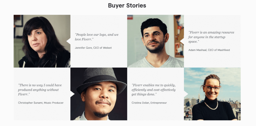 Fiverr Buyer Stories