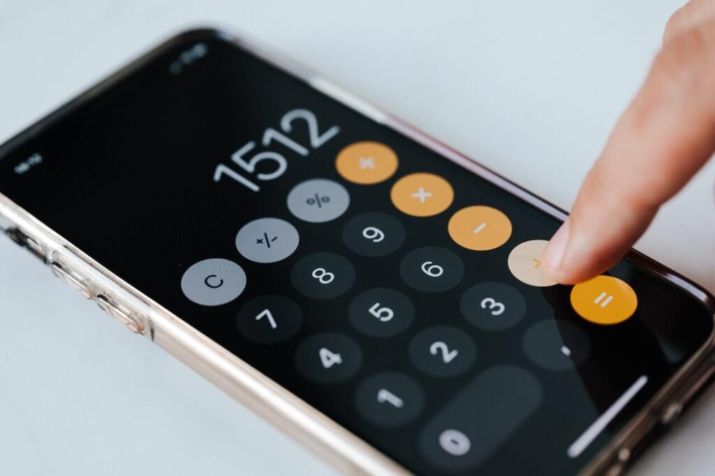 Calculator on iphone
