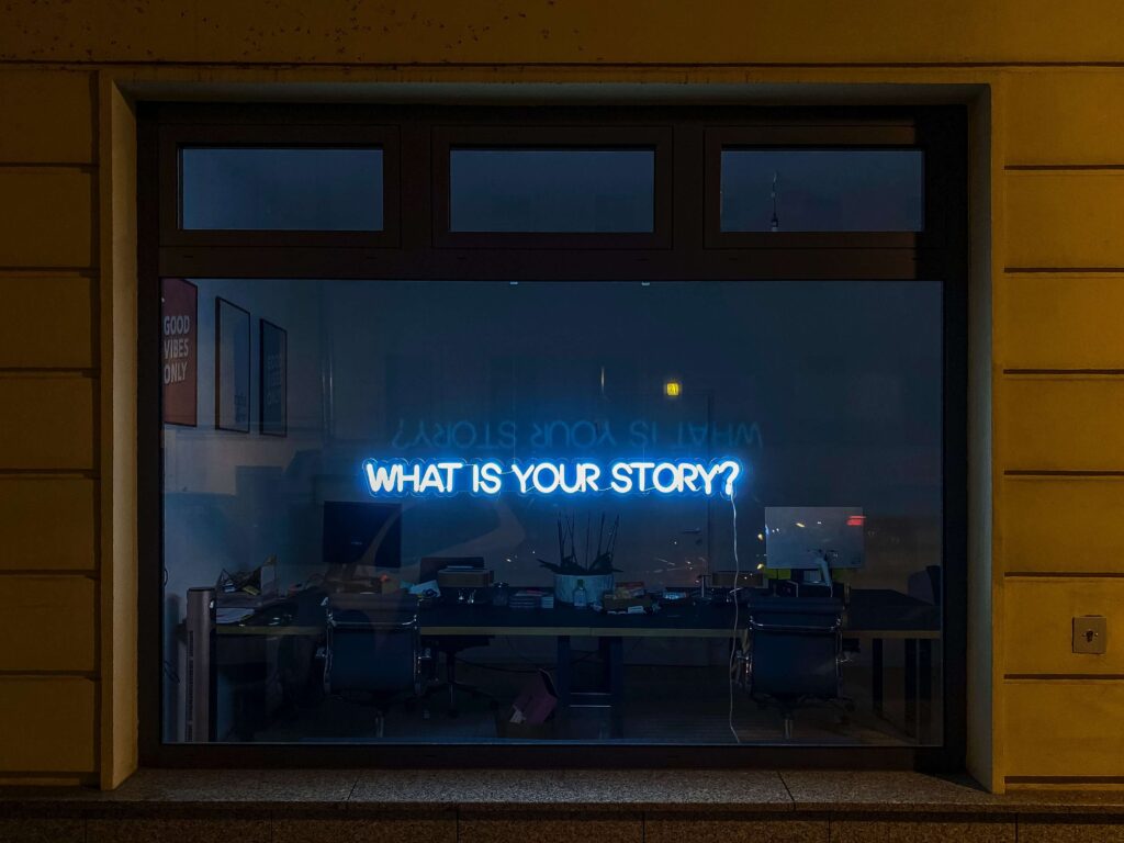 What Is Your Story light from office window