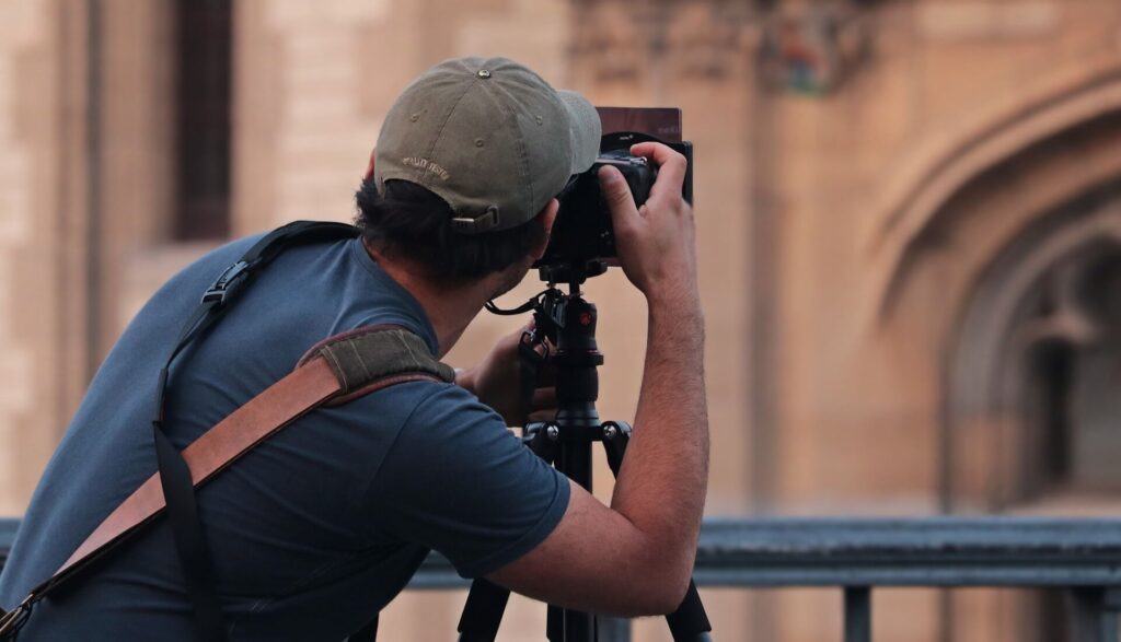 photographer, building