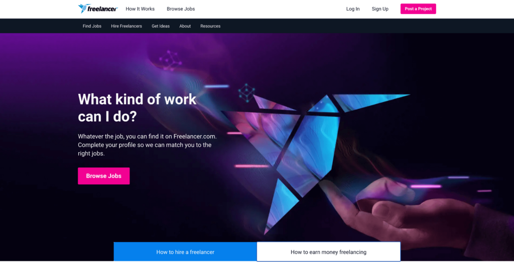 Freelancer website